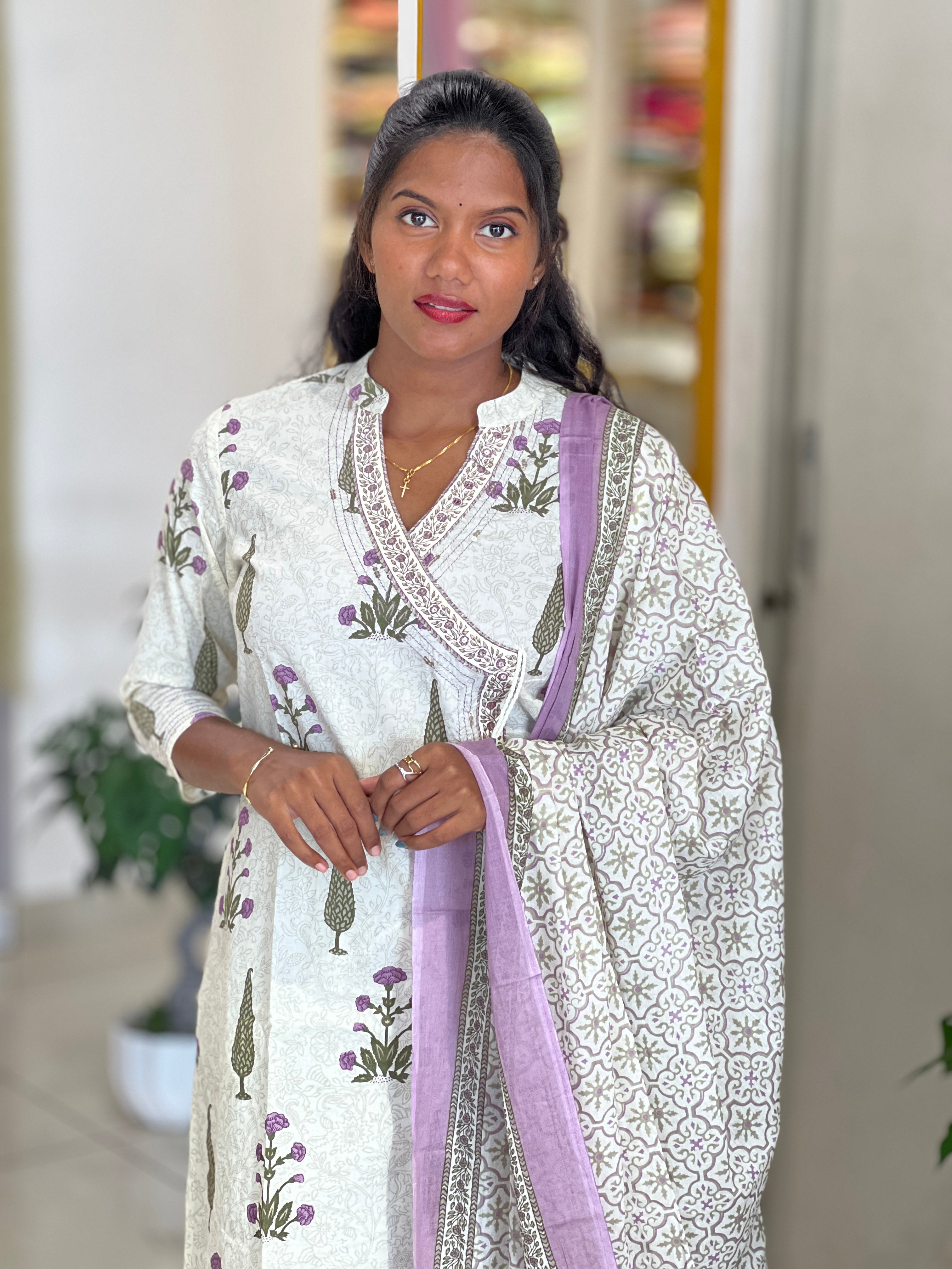 Printed Cotton Kurta Set | SRF188