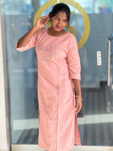 Machine Embroidery Cotton Kurta | TAL125