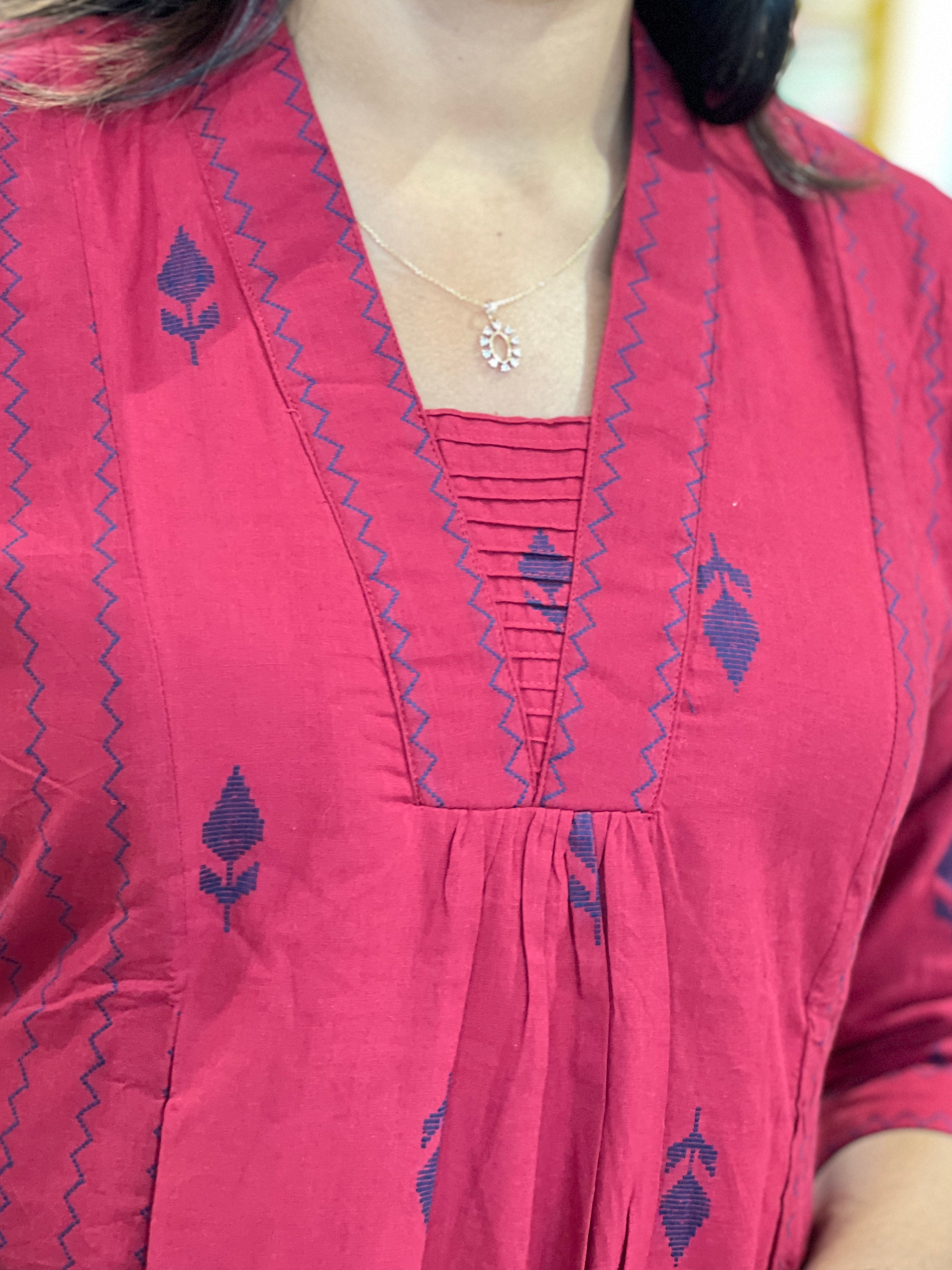 Thread Woven Cotton Kurta | SV293