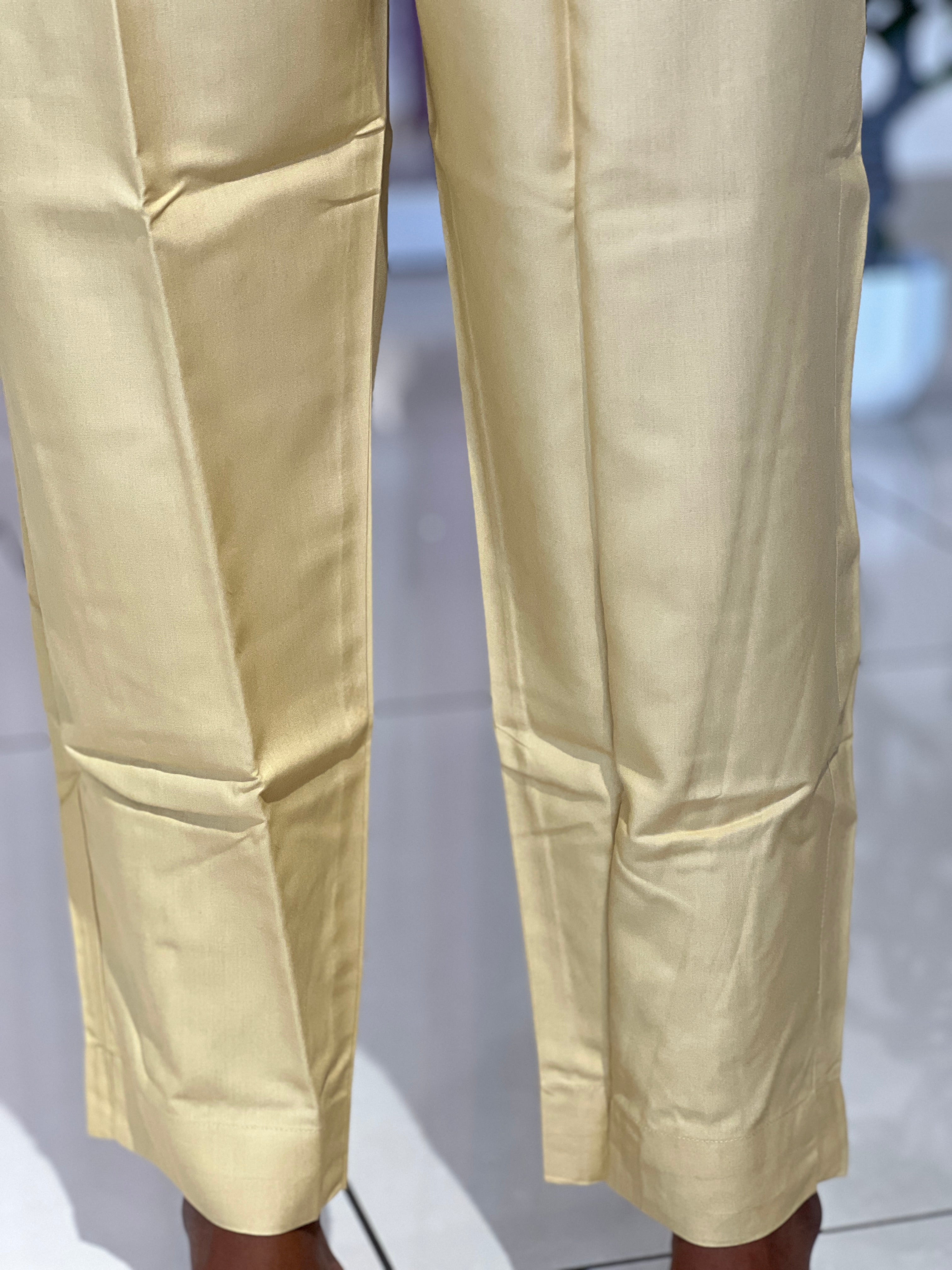 Solid Straight Fit Cotton Bottom | VSI174