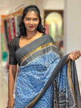 Hand Block Printed Chanderi  Saree | VFC268