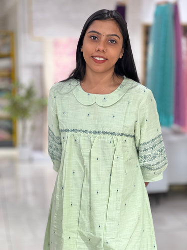 Machine Embroidery Cotton Kurta | TAL127