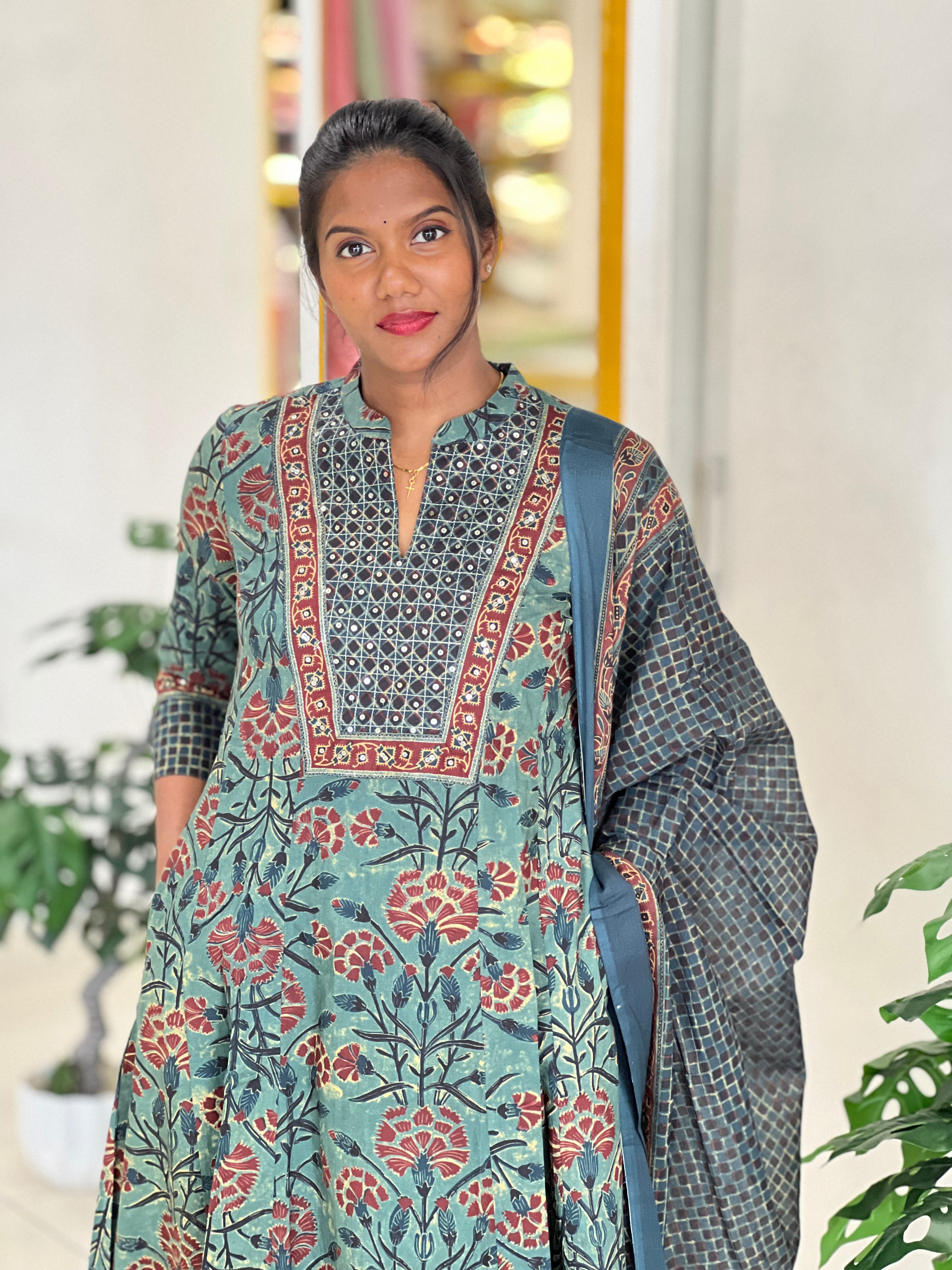 Printed Cotton Kurta Set | SRF186