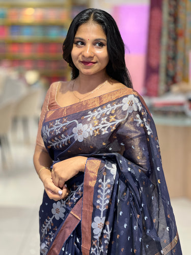 Traditional Jamdani Weaving Cotton Saree | RP742