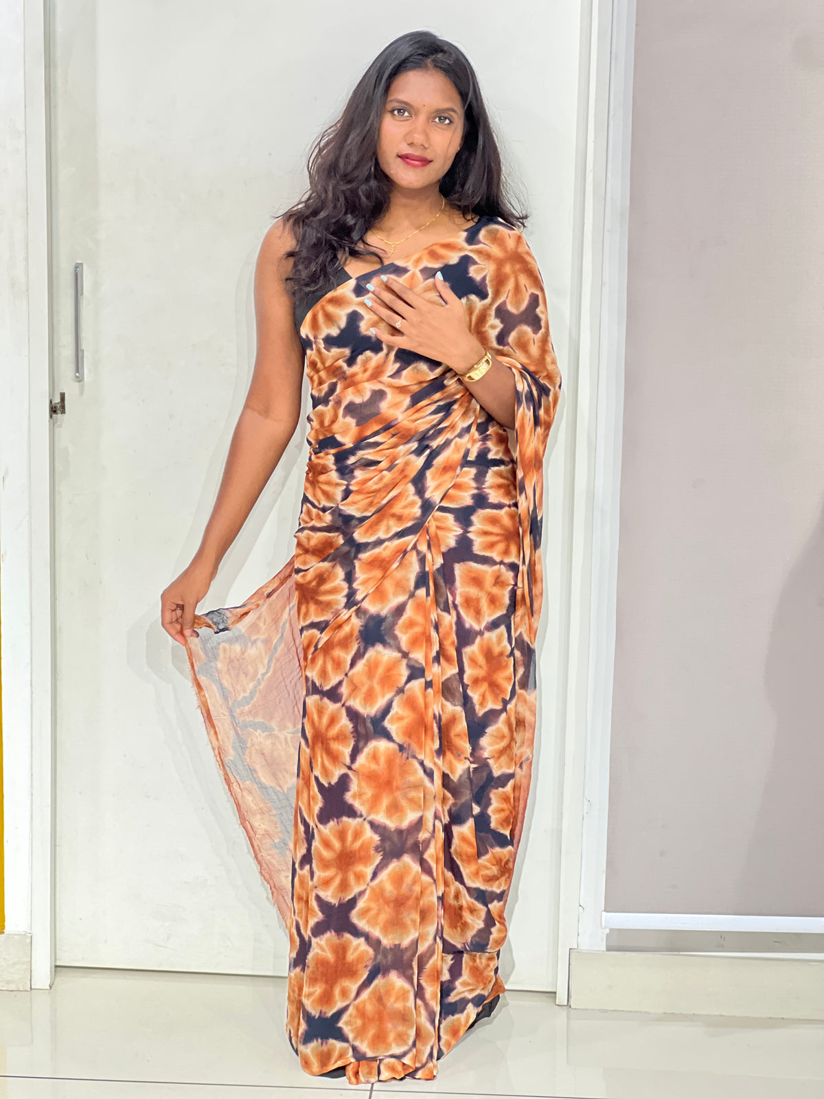 Tie & Dye Pattern Kota Saree | AHD1995