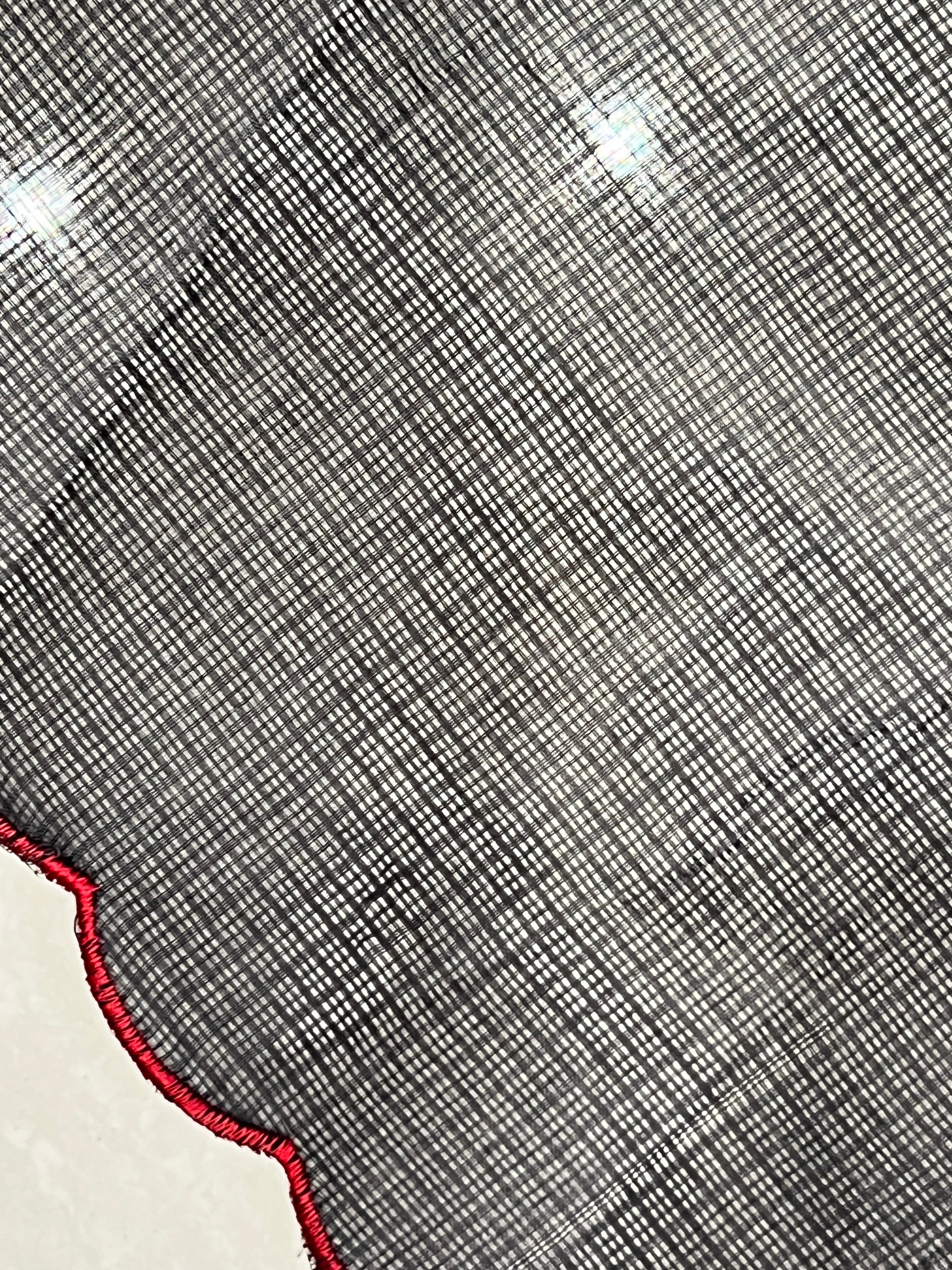 Floral Machine Embroidery Detailed Silky Kota Saree | HT349