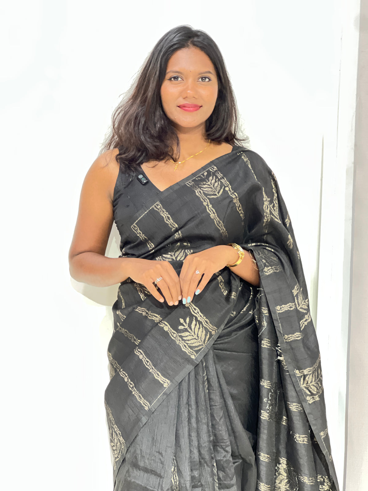 Banarasi Weaved Pattern Tussar Finish Saree | YNG1718