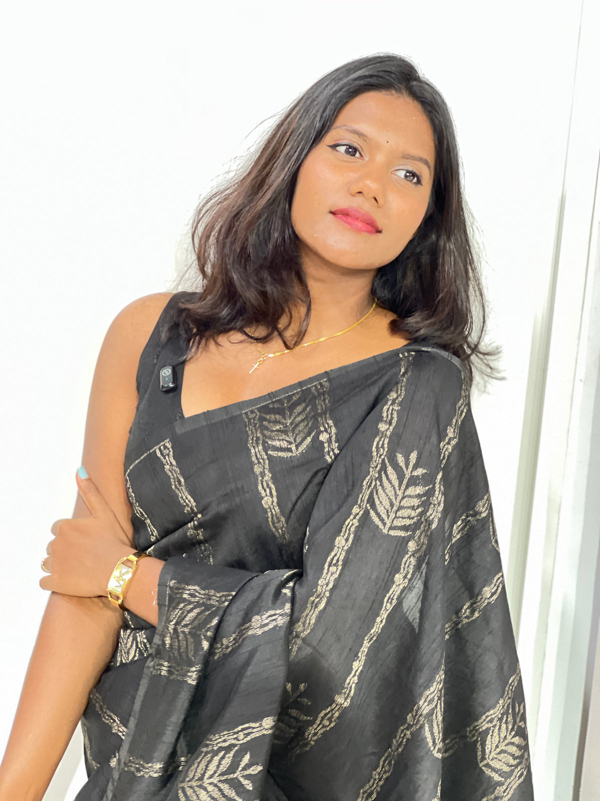 Banarasi Weaved Pattern Tussar Finish Saree | YNG1718