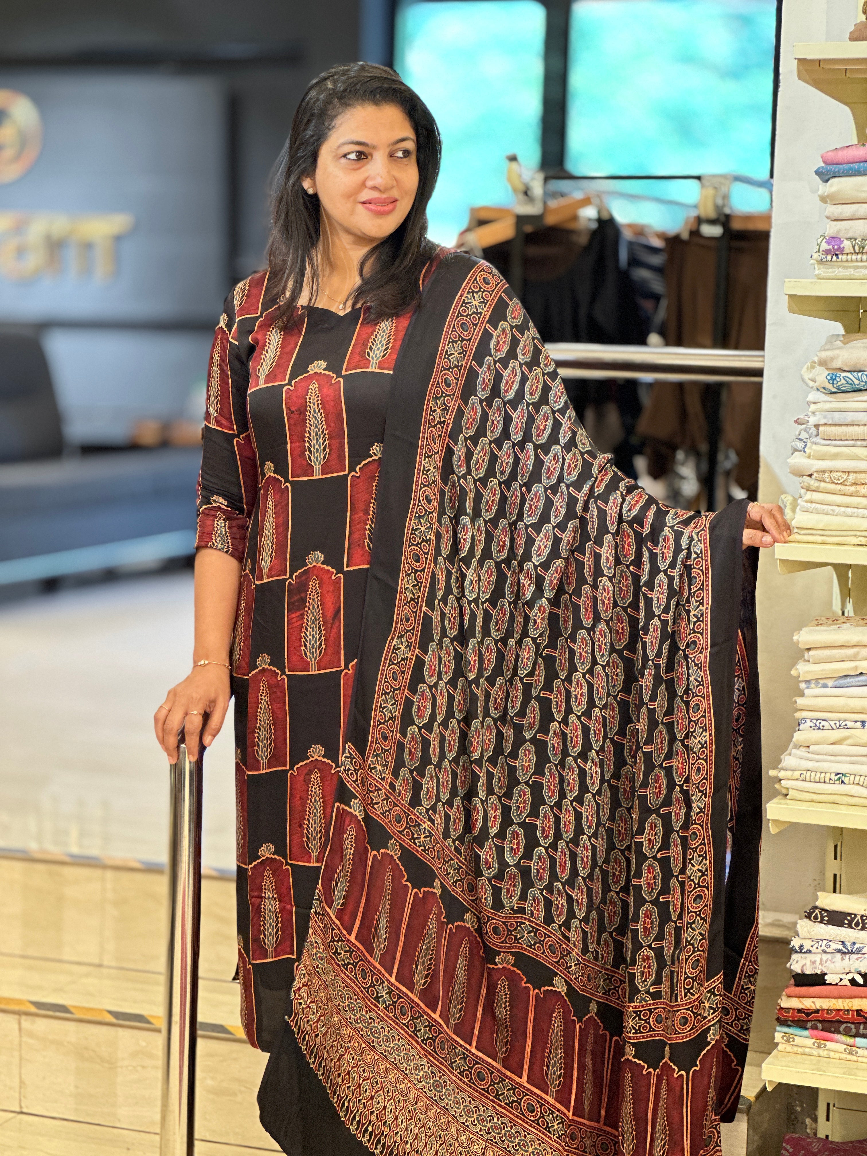 Hand Block Printed Modal Salwar Set | JT205