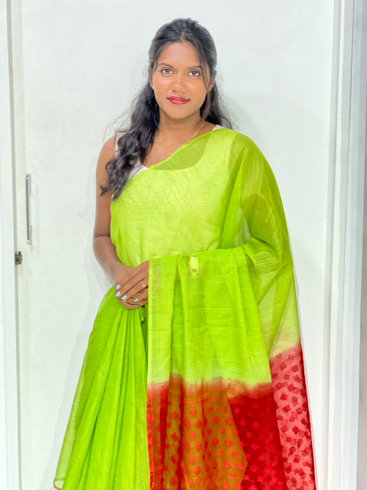 Solid Patterned Kota Saree | AHD1964