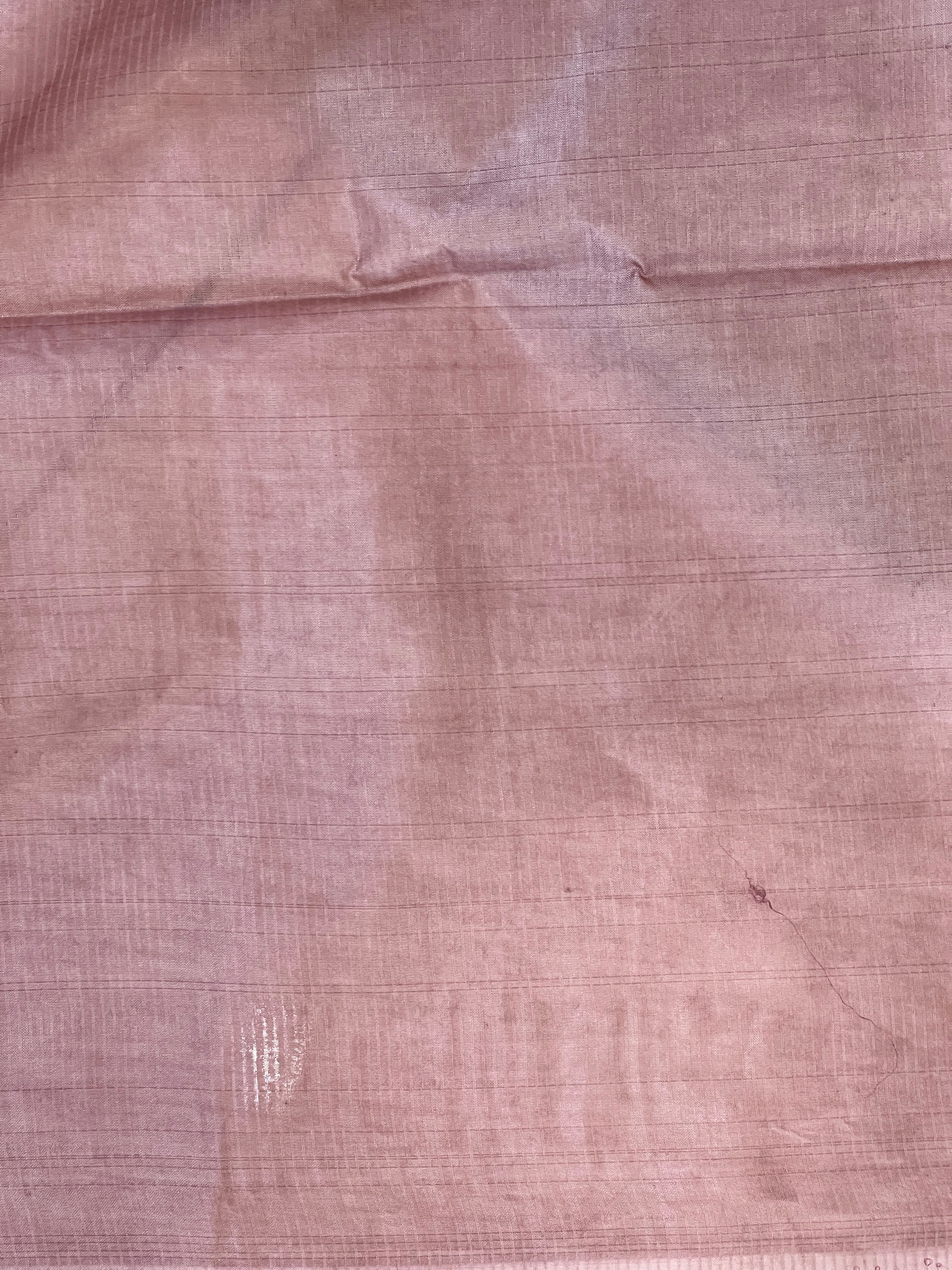 Thread Weaving Stripes Patterned Semi Tussar Saree | PNS127