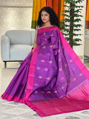 Geometrical Pattern Soft Silk Saree | SMS227