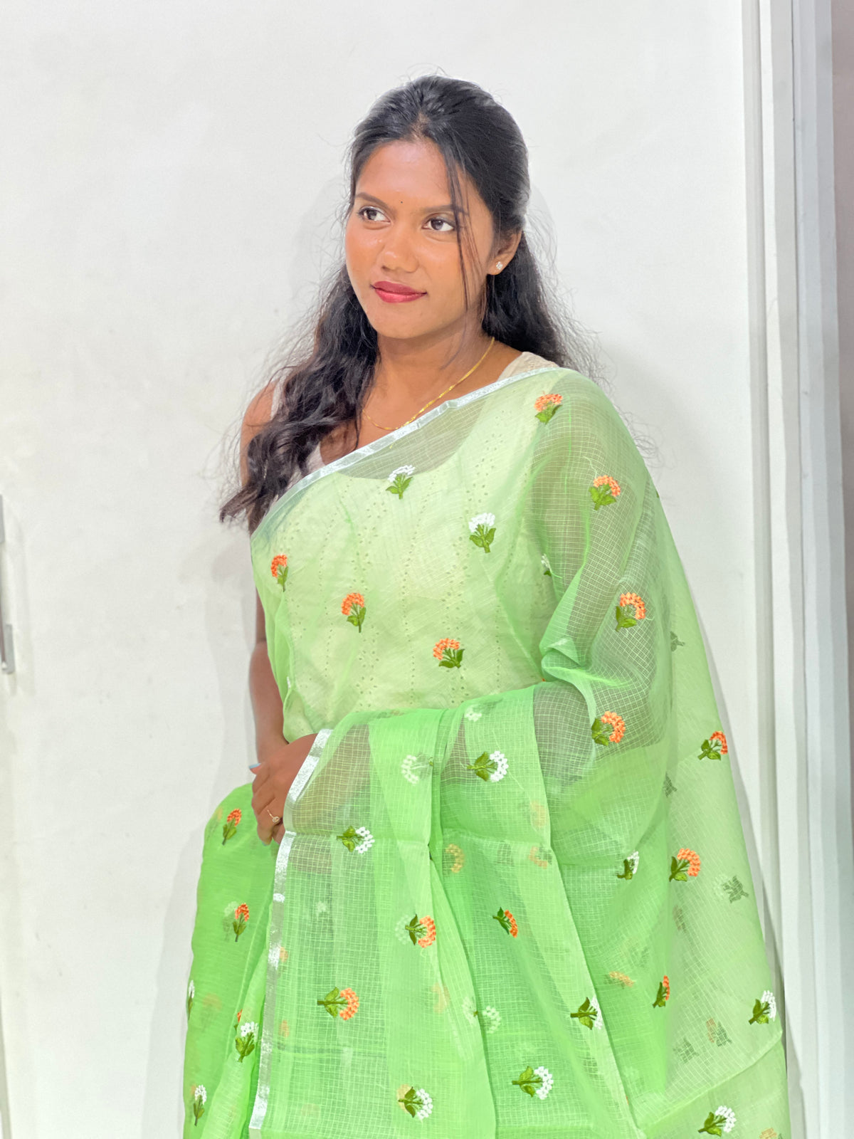 Machine Embroidered Kota Saree | AHD1960