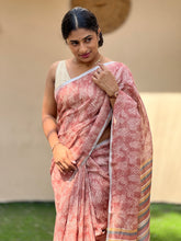 Digital Printed Linen Saree | YNG127