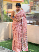 Digital Printed Linen Saree | YNG127