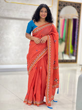 Hand Embroidery Chanderi Saree | RP522