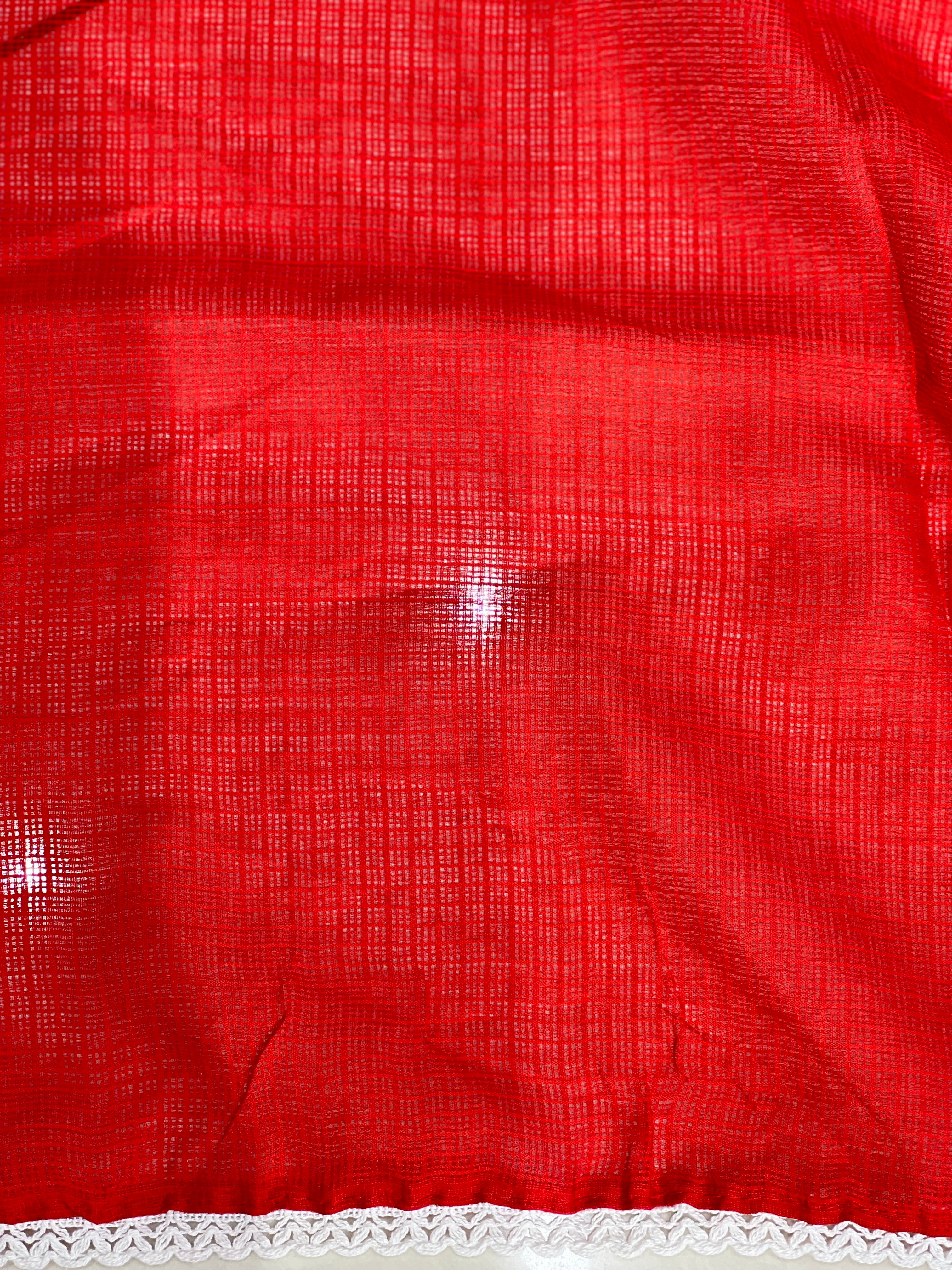 Floral Embroidered Silky Kota Saree | TOT157