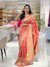 Lucknowi Inspired Embroidery Detailed Semi Tussar Saree | SUN442