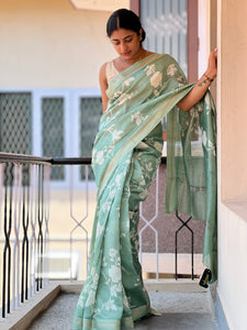 Mangalgiri Border Modal Chanderi Saree | YNG138