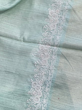 Floral Embriodered Geecha Tussar  Finish Saree | BLD1137
