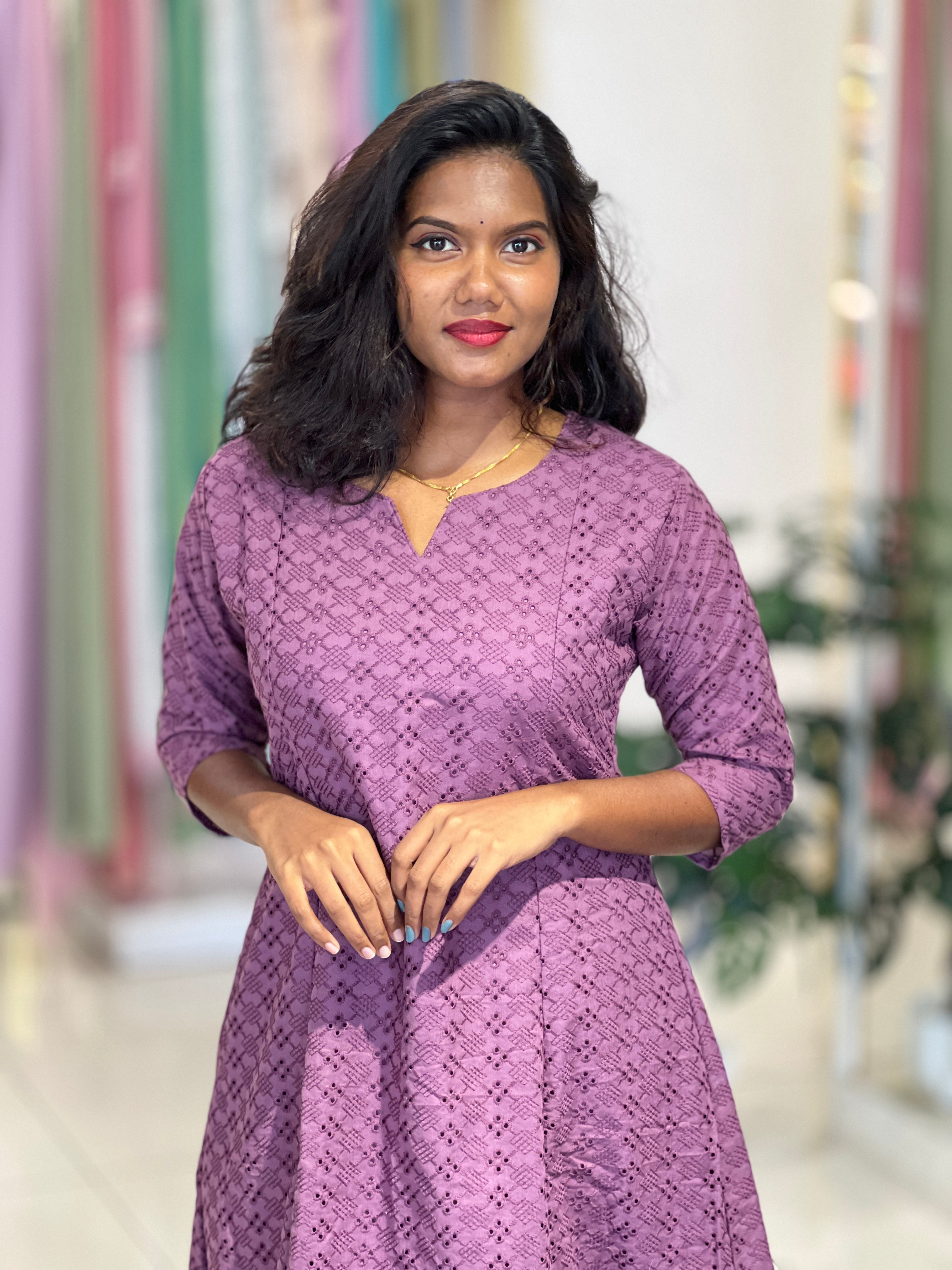 Cotton Hakhoba Kurta Set | UNM140