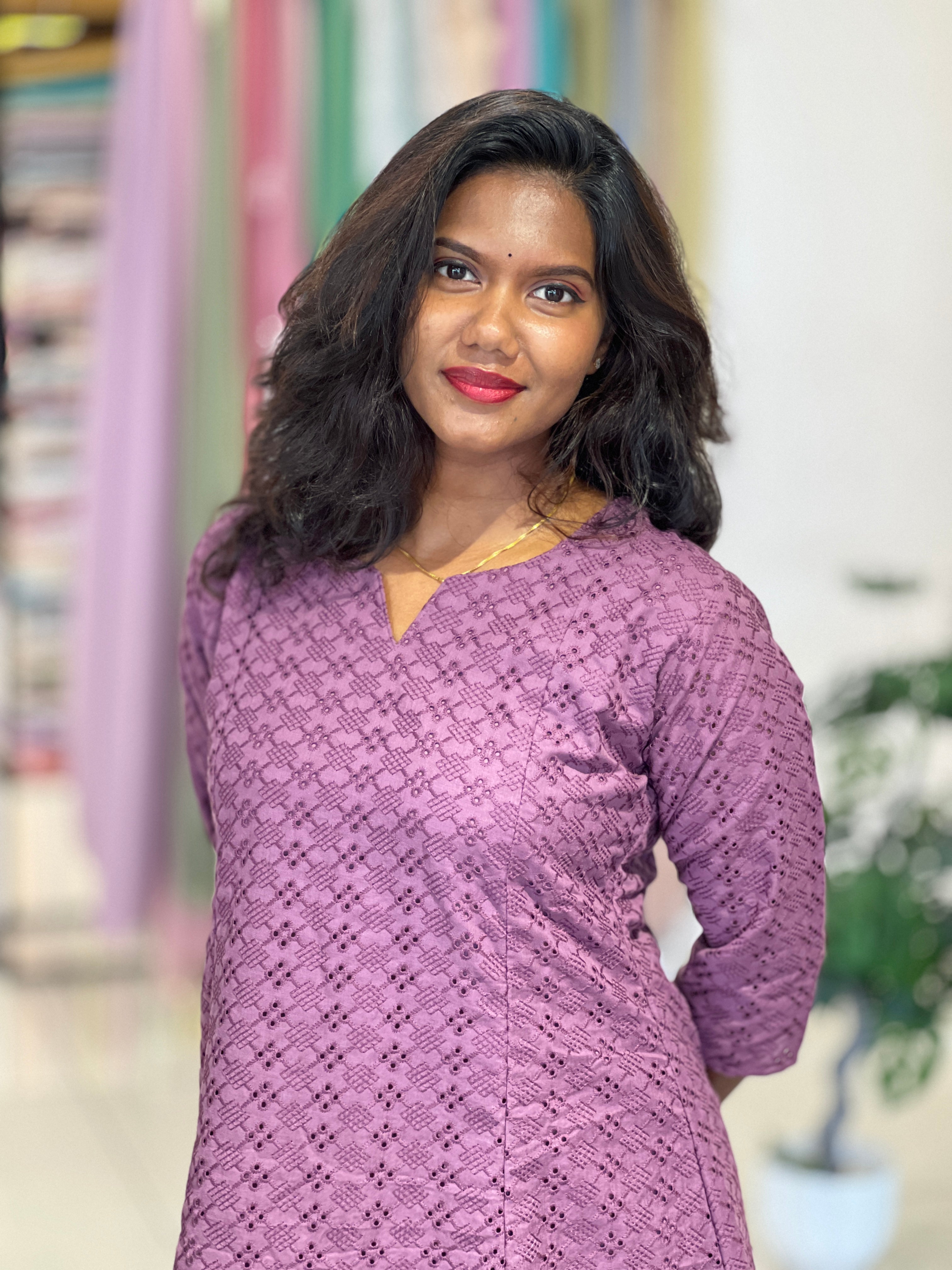 Cotton Hakhoba Kurta Set | UNM140