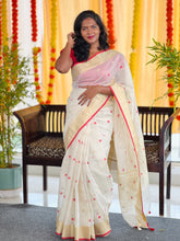 Polka Dot Weaving Patterned Silky Kota Saree | MR156
