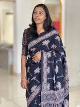 Print Patterned Mul Cotton Saree | JKL539