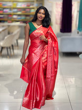Traditional Banarasi Weaving Patterned Semi Silk Saree | NN370