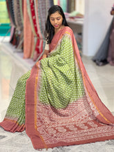 Hand Block Printed Soft Chanderi Saree | VFC262