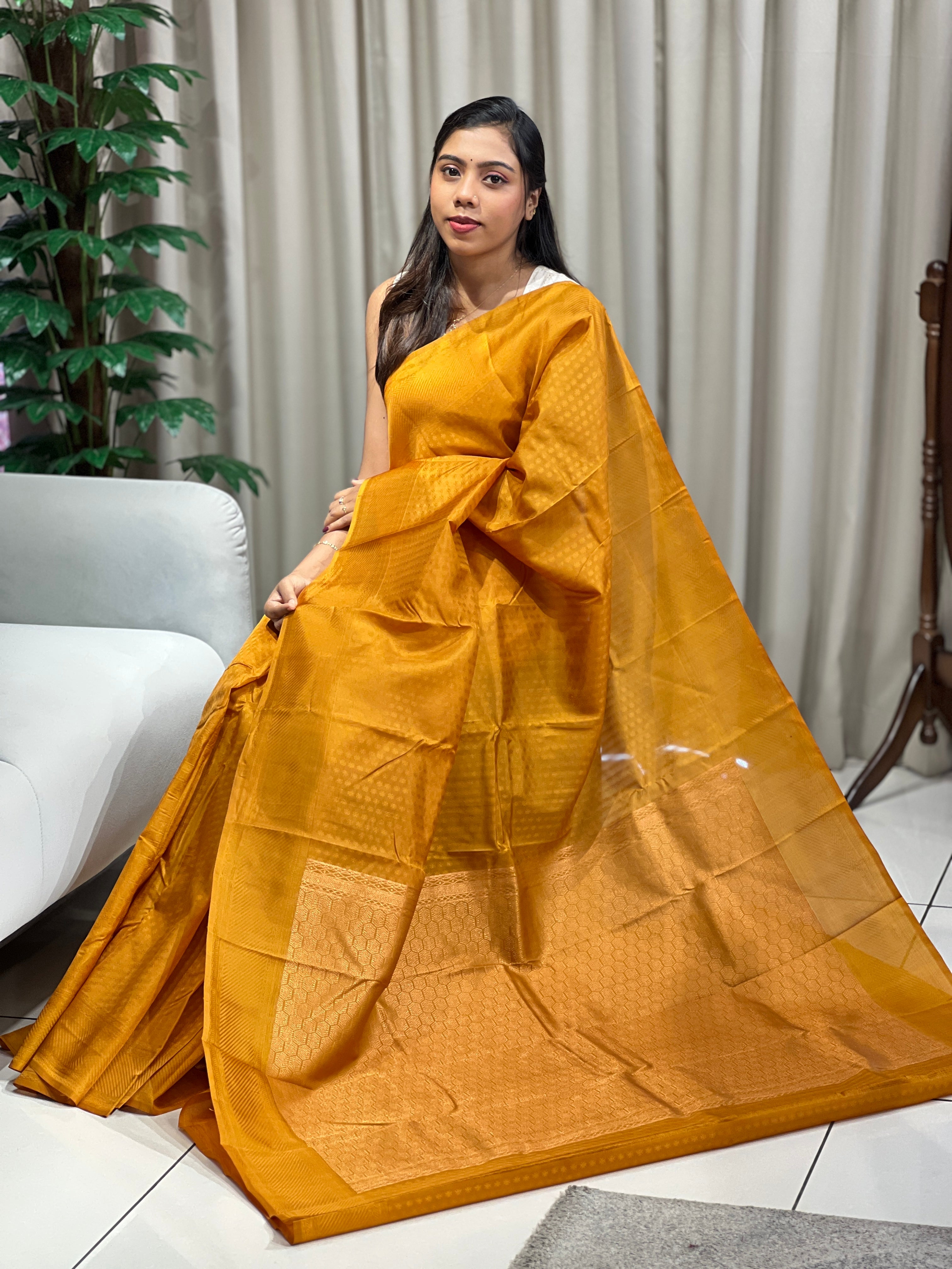Traditional Jacquard Butta Woven Soft Silk Saree | RMR117
