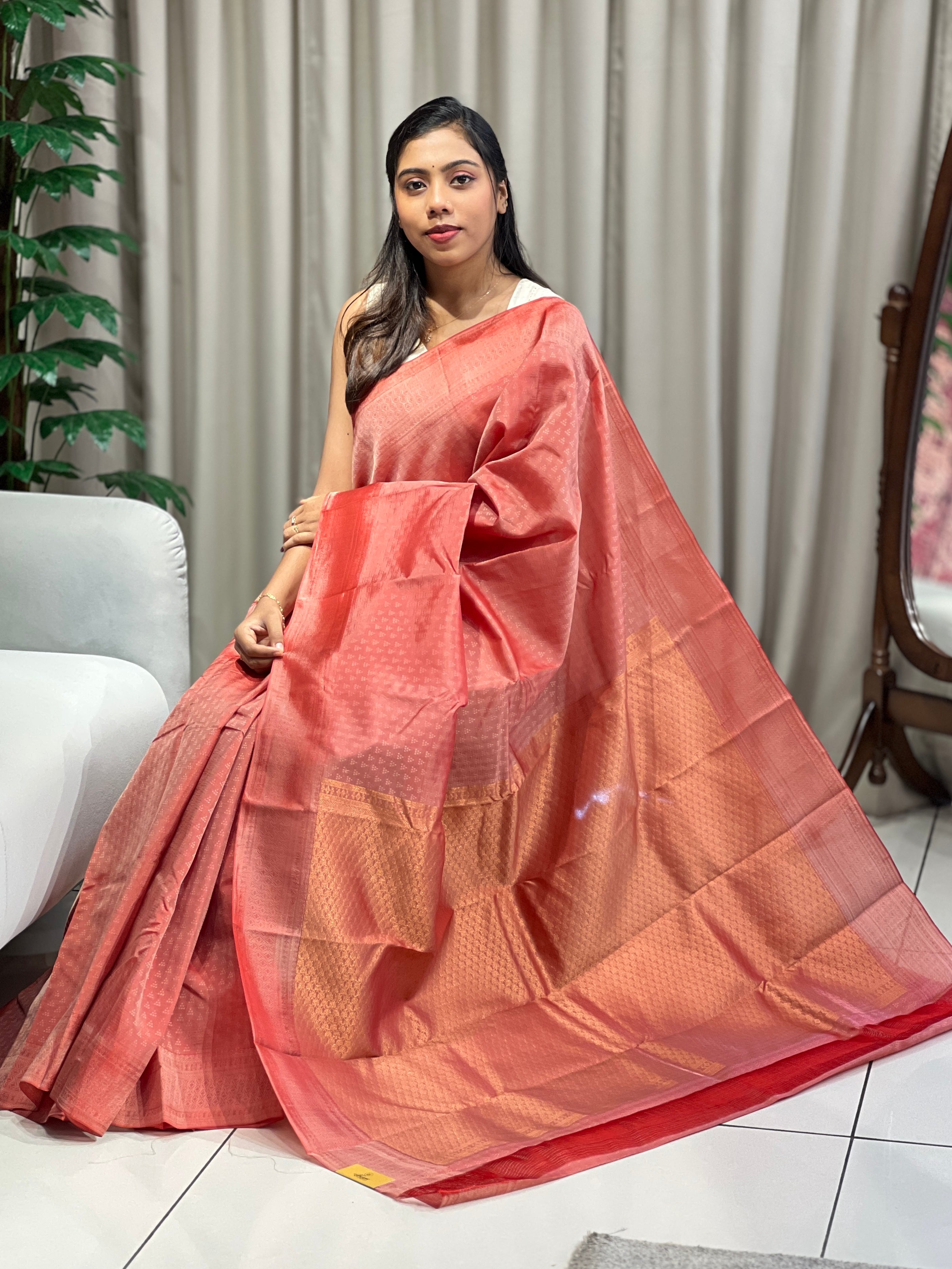 Traditional Jacquard Butta Woven Soft Silk Saree | RMR118