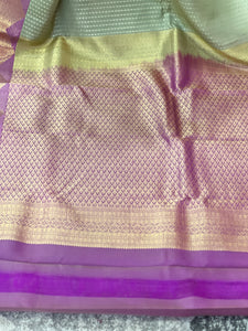Golden Zari Weaving Pure Silk Saree | JR108