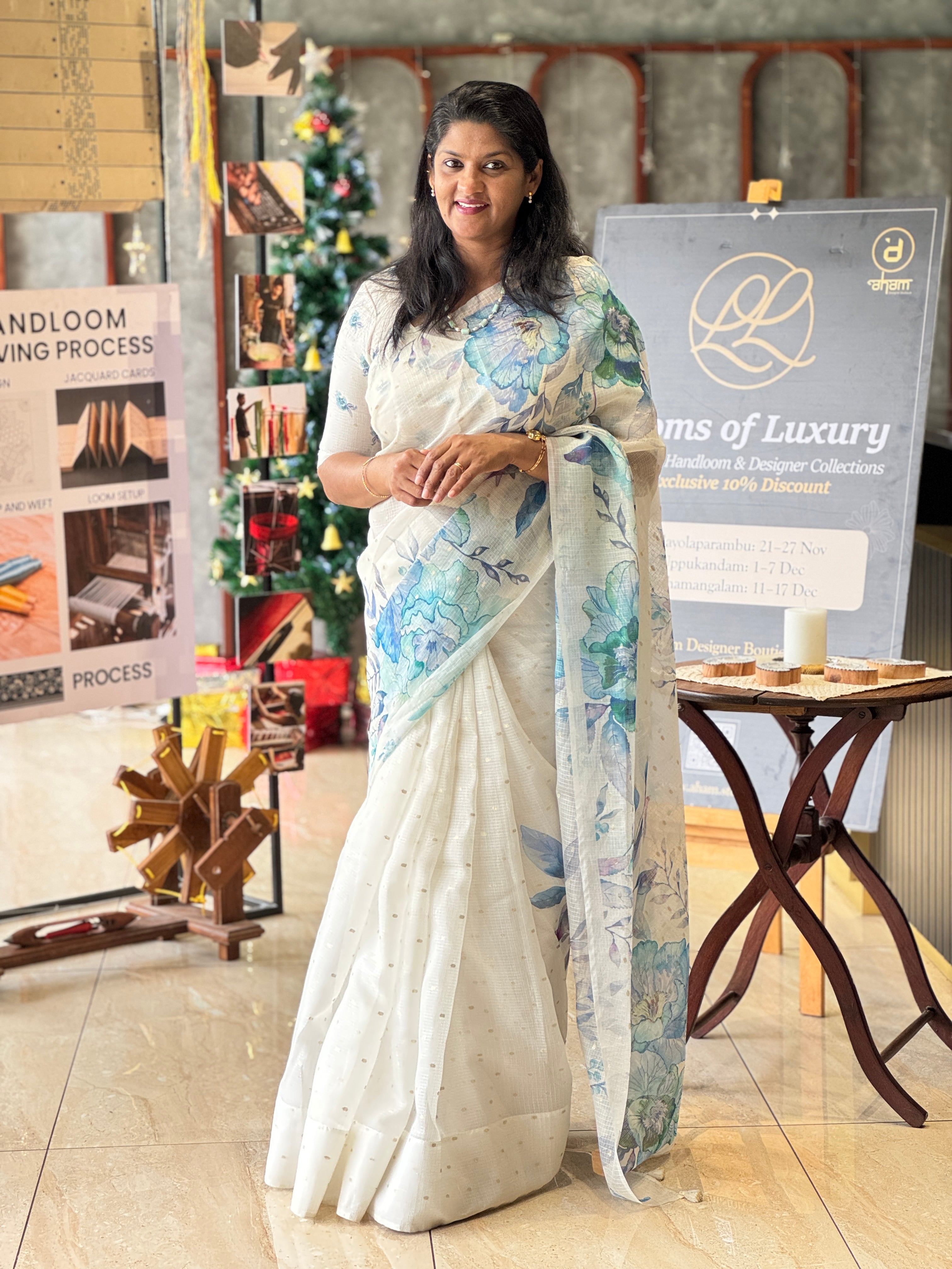 Floral Digital Printed Silky Kota Saree | MR181