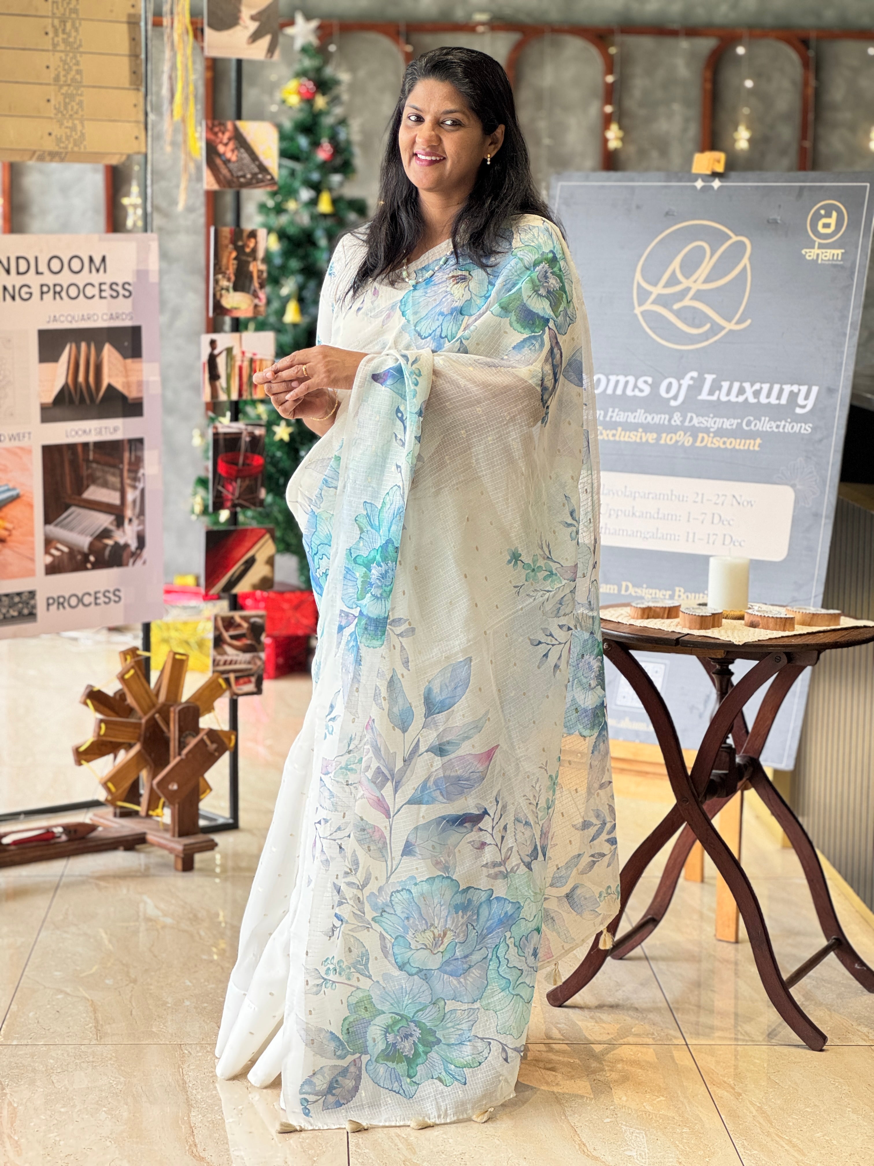 Floral Digital Printed Silky Kota Saree | MR181