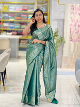 Traditional Banarasi Weaving Patterned Semi Silk Saree | NN369