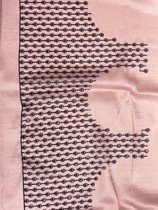 Machine Embroidery Border Detailed Viscose Organza Saree | BLD1069