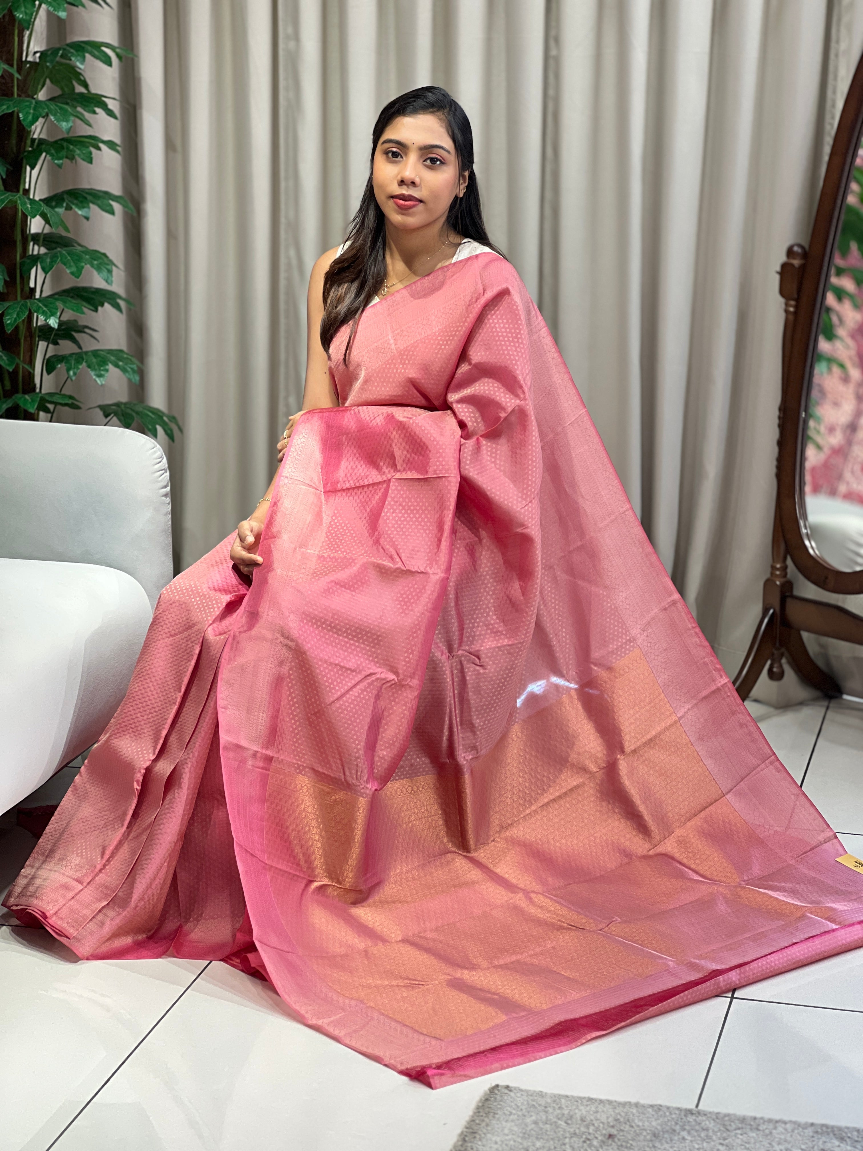 Traditional Jacquard Butta Woven Soft Silk Saree | RMR112