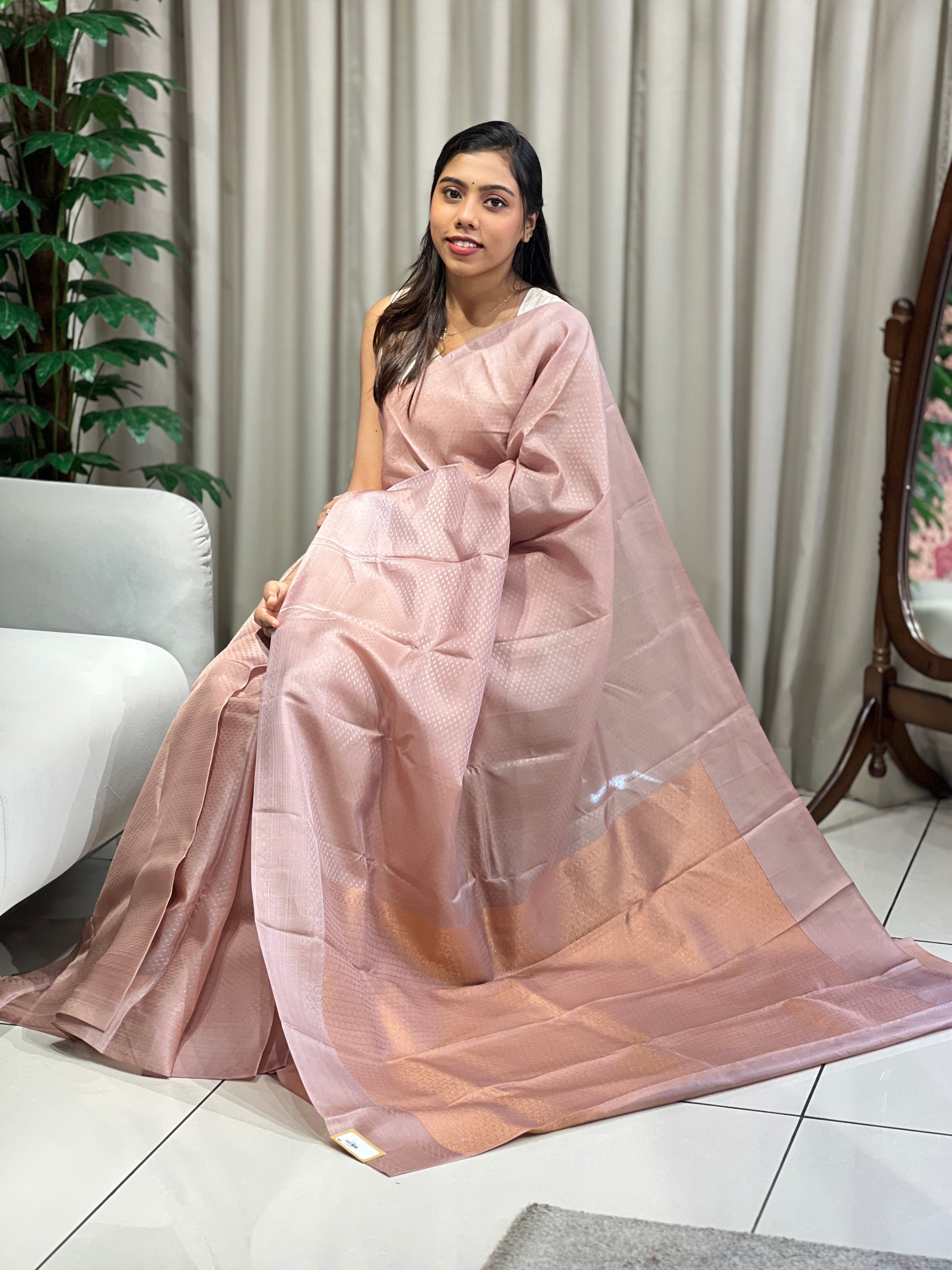 Traditional Jacquard Butta Woven Soft Silk Saree | RMR110