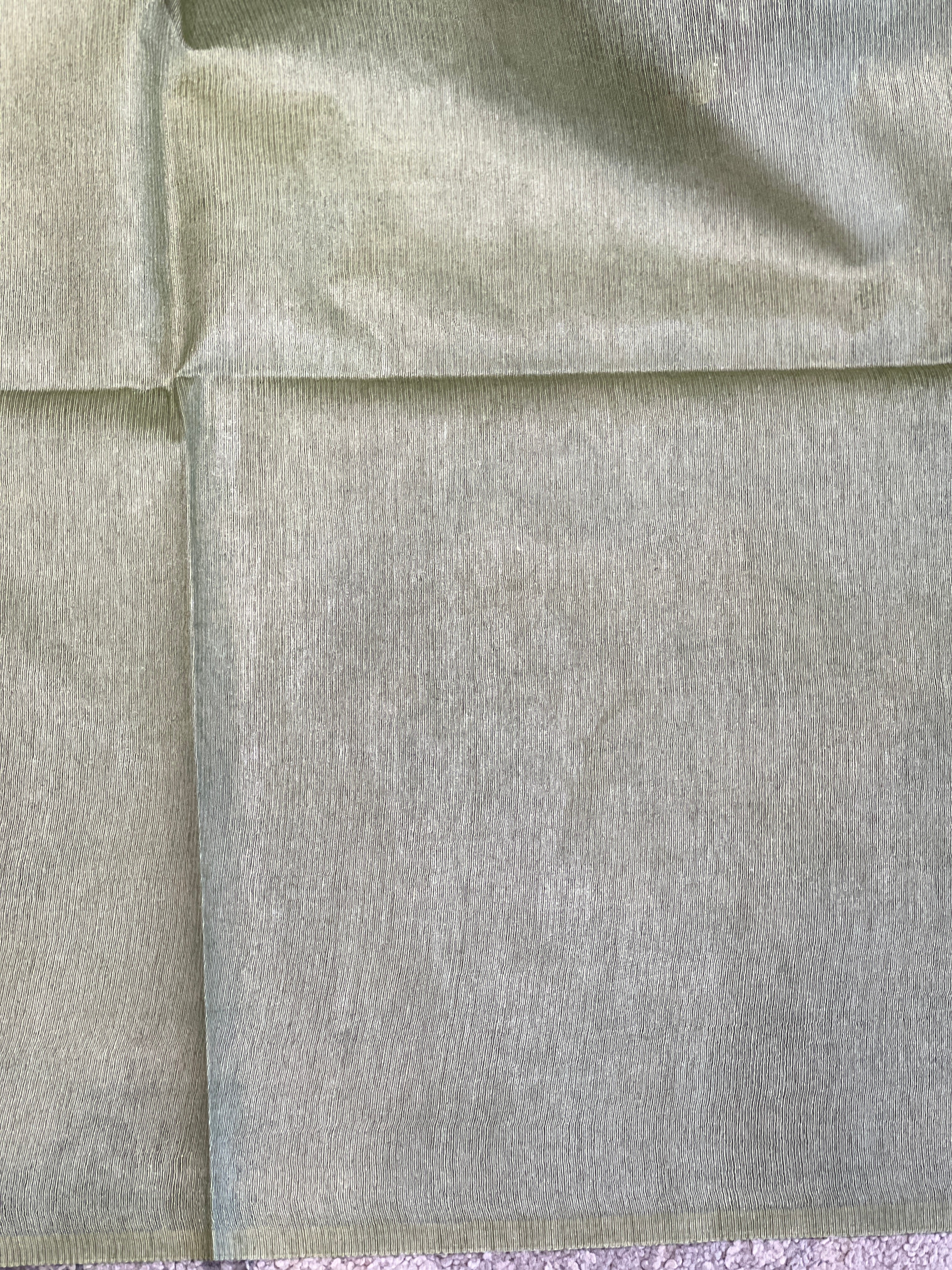 Thread Weaving Zigzag Patterned Noil Tussar Saree | PNS215