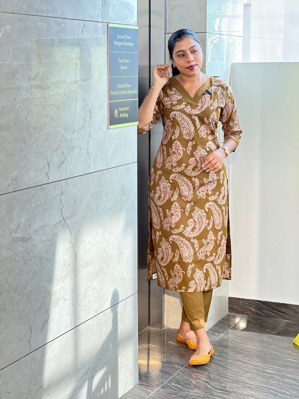 Block Printed Cotton Co - ord Set | MSN301
