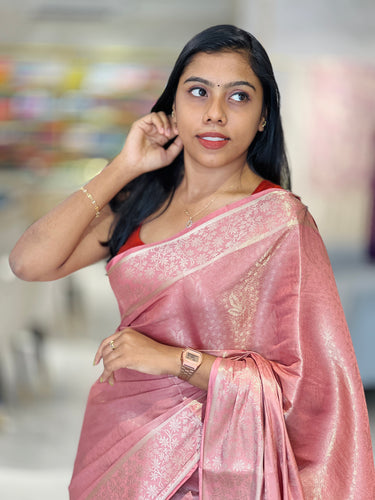Traditional Banarasi Weaving Patterned Semi Silk Saree | NN371