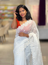Floral Lucknowi Inspired Supernet Kota Saree | MR166