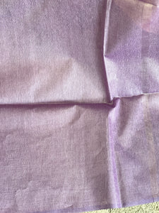 Thread Weaving Zigzag Patterned Noil Tussar Saree | PNS219