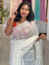 White Threads Machine Embroidery Detailed Kota Saree | MR162