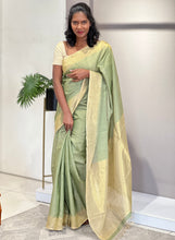 Temple Border Detailed Tussar Saree | HS587