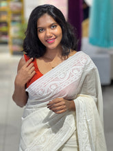 Machine Embroidered Supernet Kota Saree | MR163
