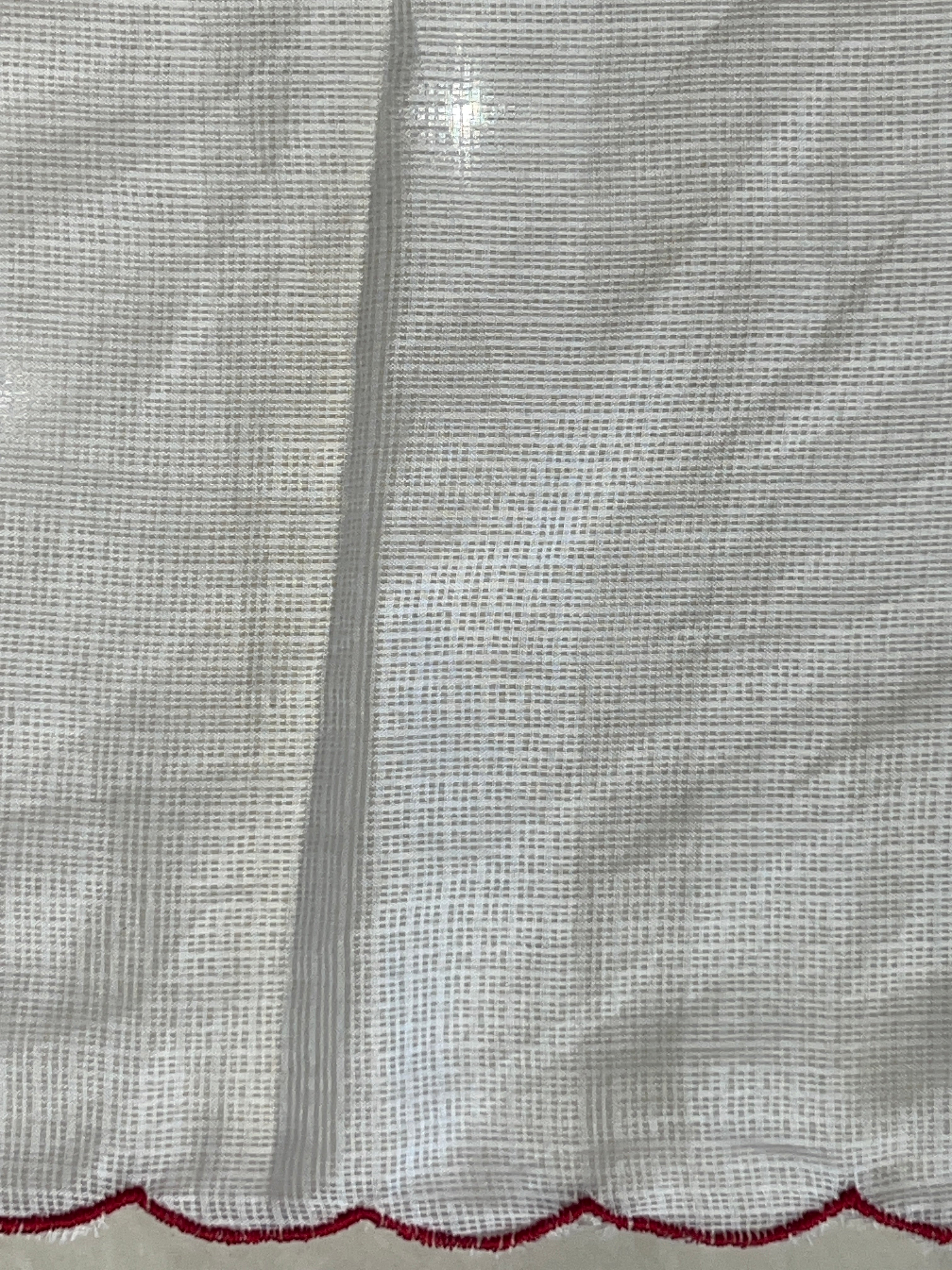 Floral Machine Embroidery Detailed Silky Kota Saree | HT343