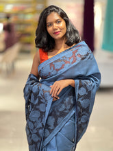 Cutwork Detailed Semi Tussar Saree | SUN411