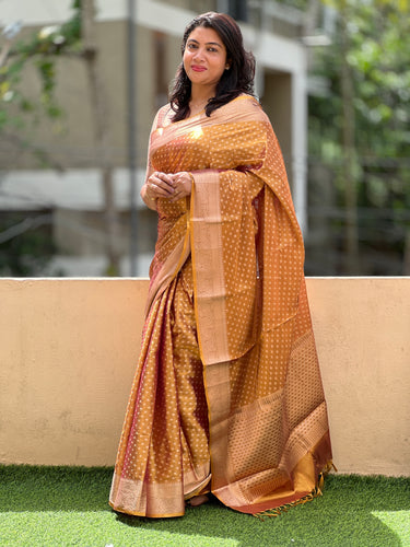 Banarasi Weaved Pattern Tissue Saree | NN115